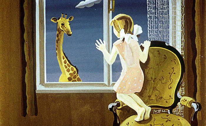 Дівчинка і жирафа