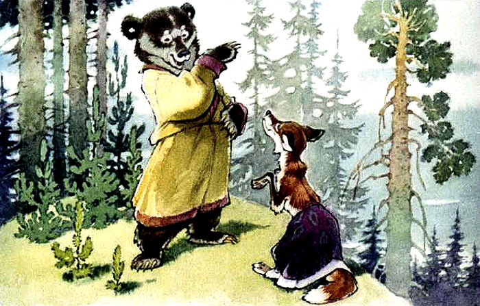 Як ведмідь Потап та лисиця Лариска по мед ходили