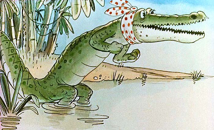 Як крокодил дикобраза проковтнув