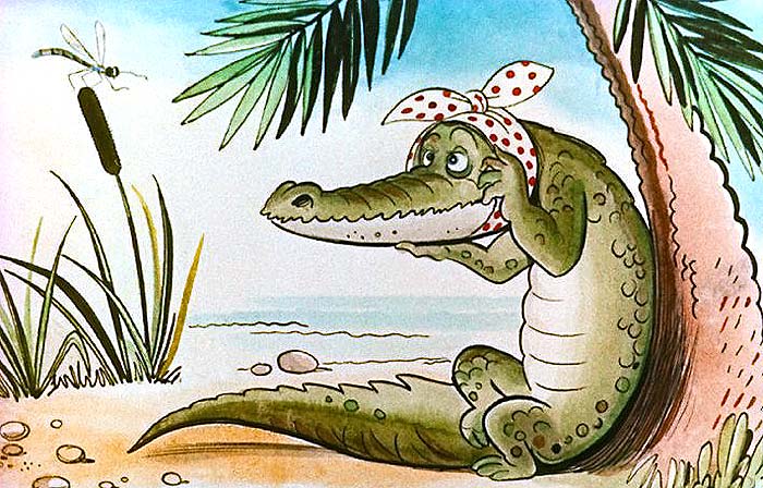 Як крокодил дикобраза проковтнув