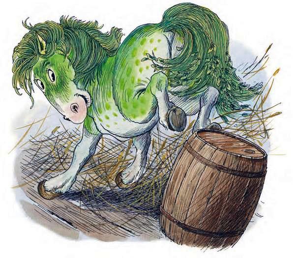 Казка про зелену конячку