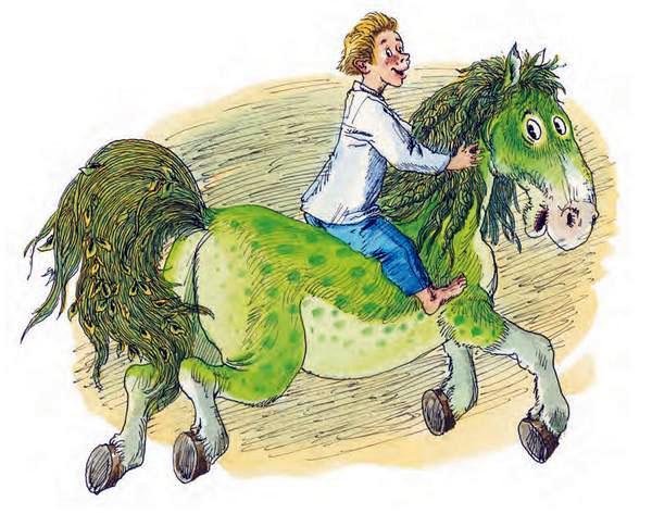 Казка про зелену конячку
